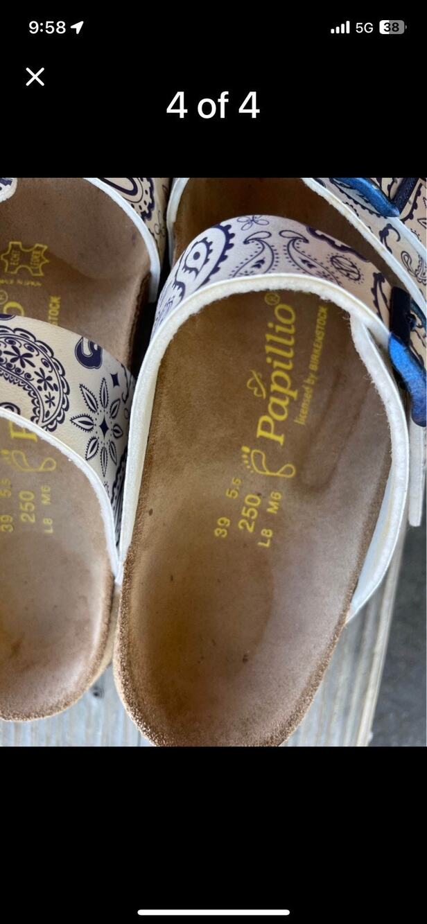 Papillio Birkenstock Size 39